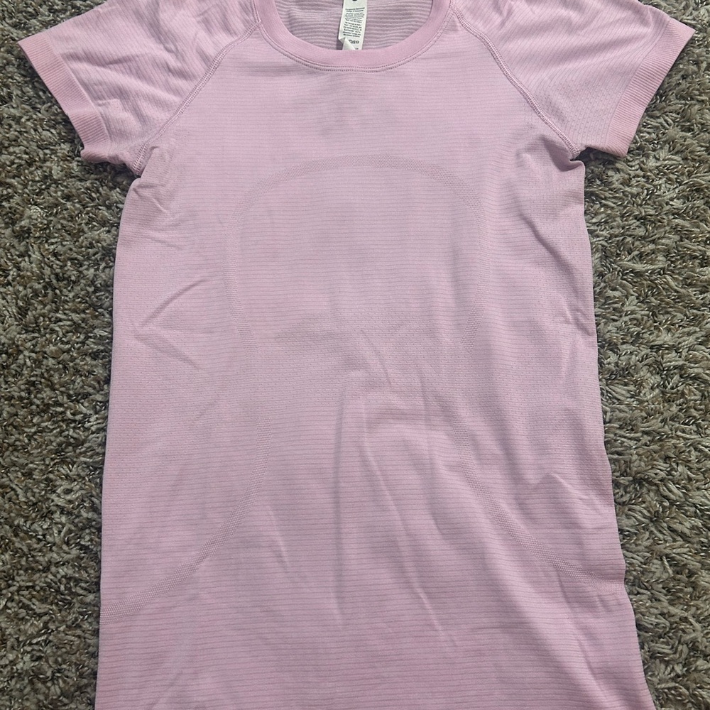 Lululemon Athletica Light Pink Swiftly Tech Short Sleeve
